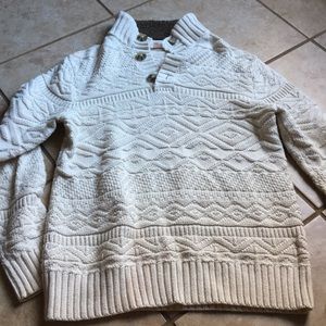 Cat &. jack cable knit sweater M 8-10